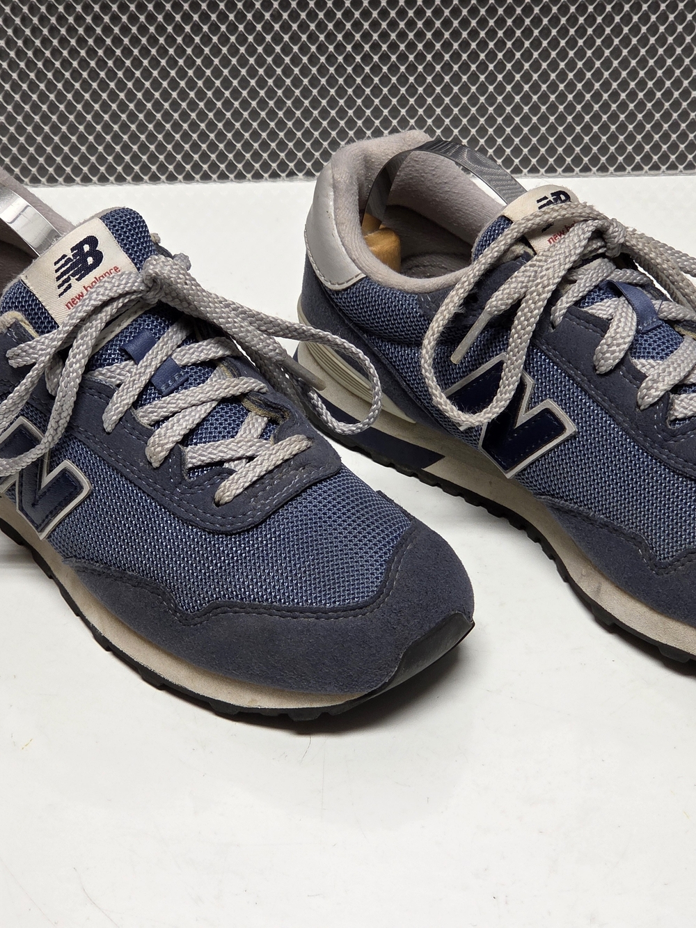 New Balance 515 Boys Sz 3.5 Blue White Athletic Running Sneakers Barely Worn EUC